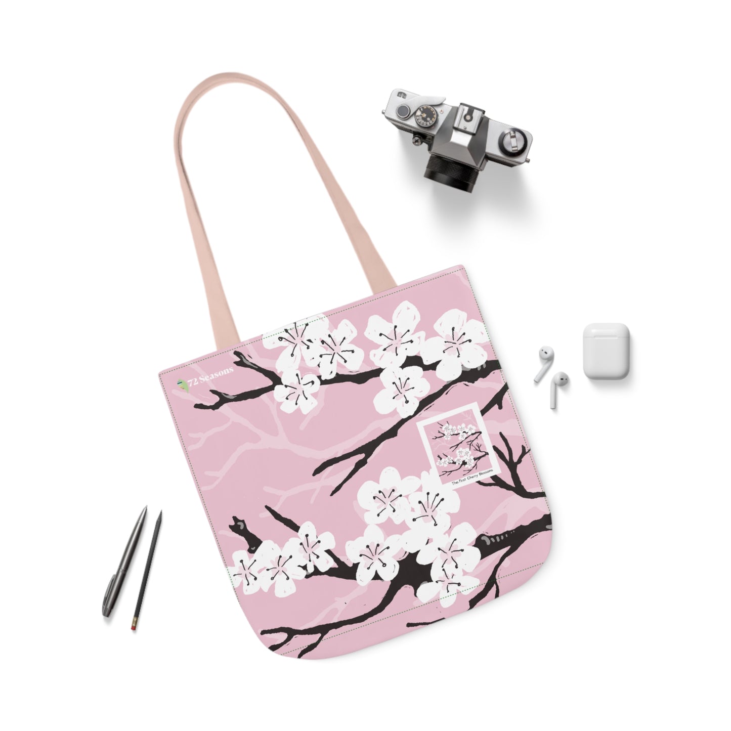 The First Cherry Blossoms Canvas Tote Bag