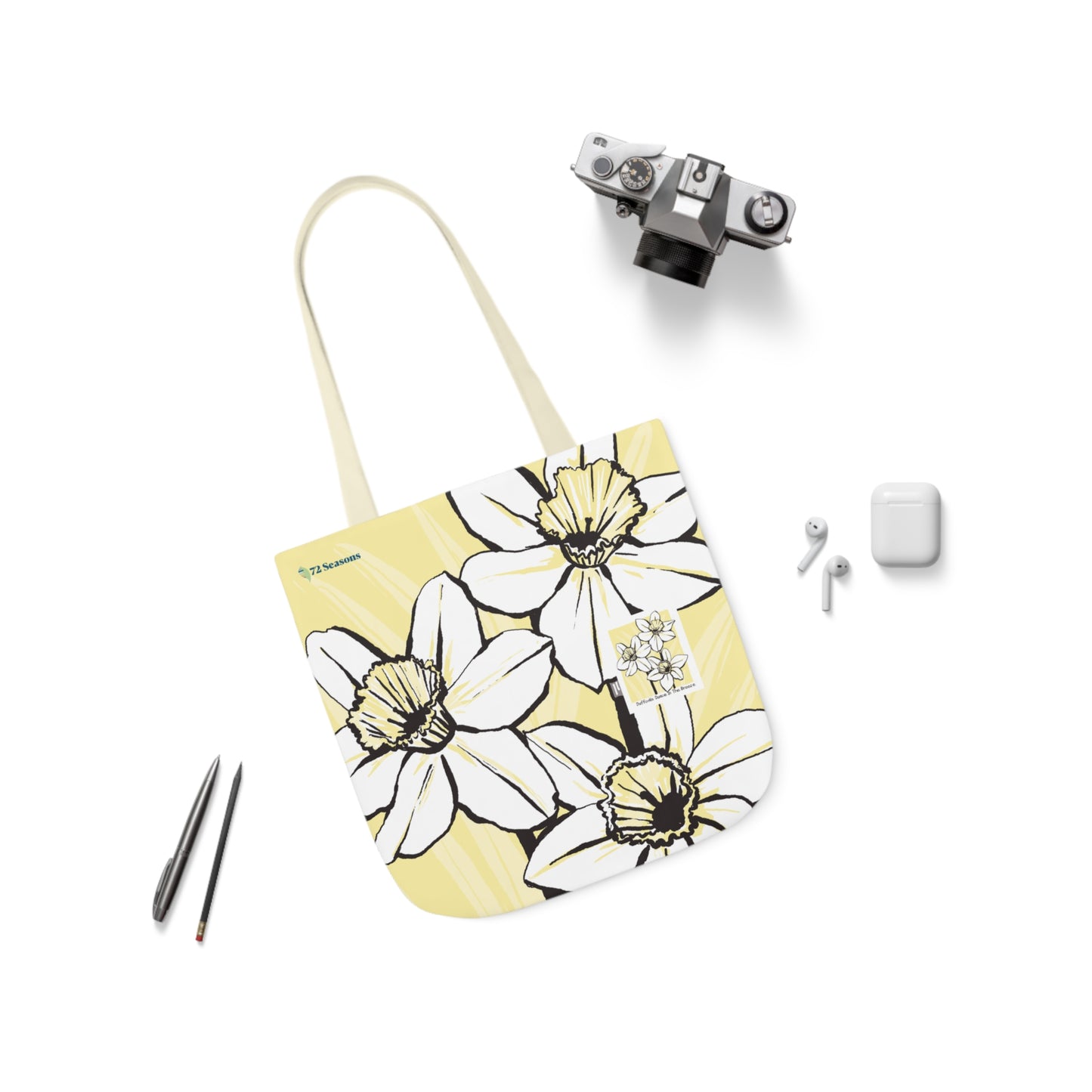 Daffodils Dance in the Breeze Canvas Tote Bag