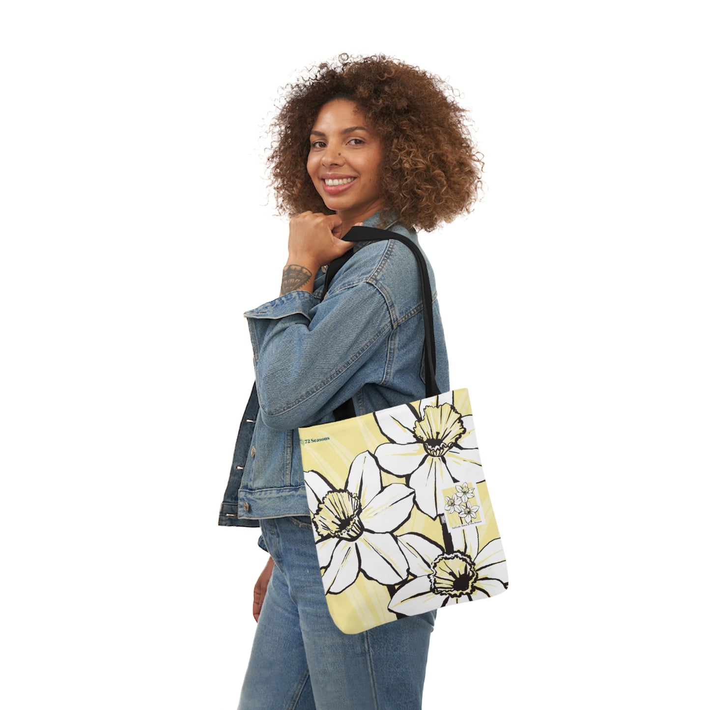 Daffodils Dance in the Breeze Canvas Tote Bag