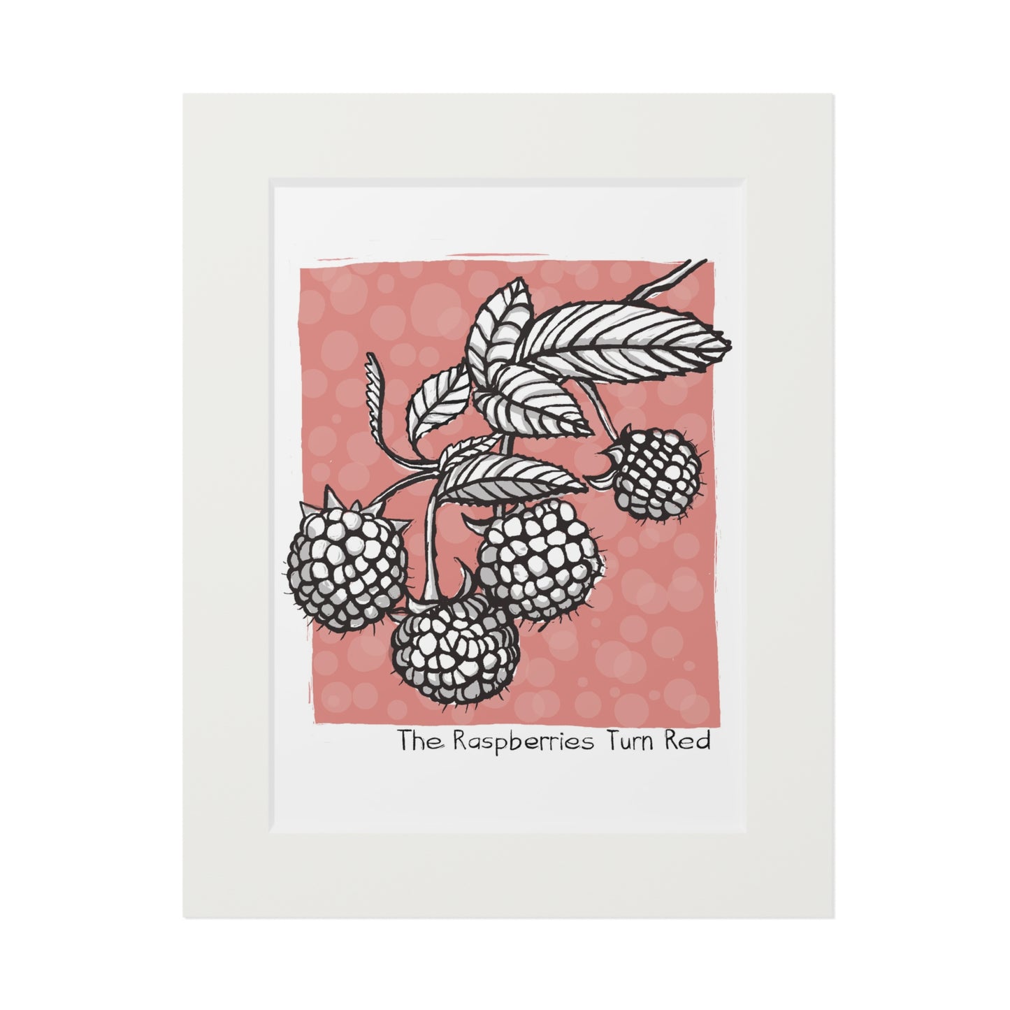 The Raspberries Turn Red Fine Art Print