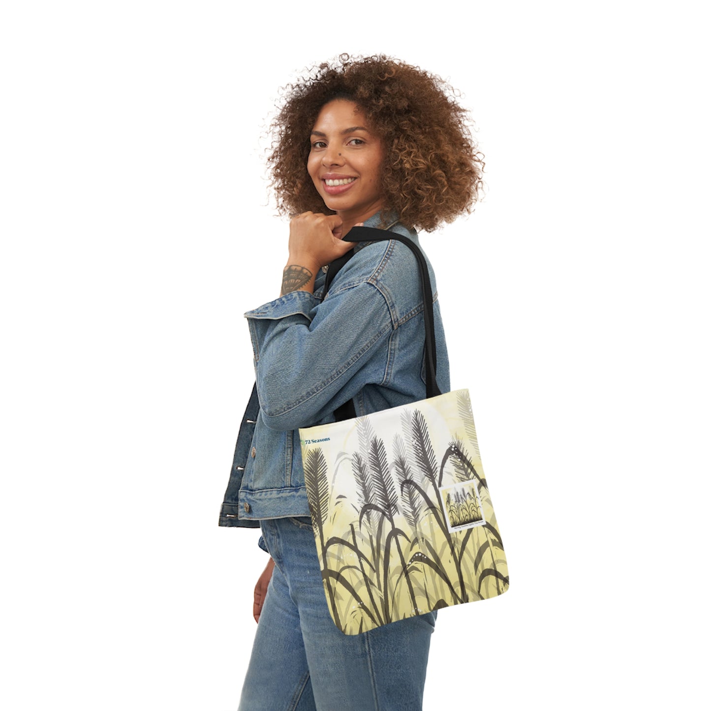 Morning Sunshine Lights the Grass Canvas Tote Bag