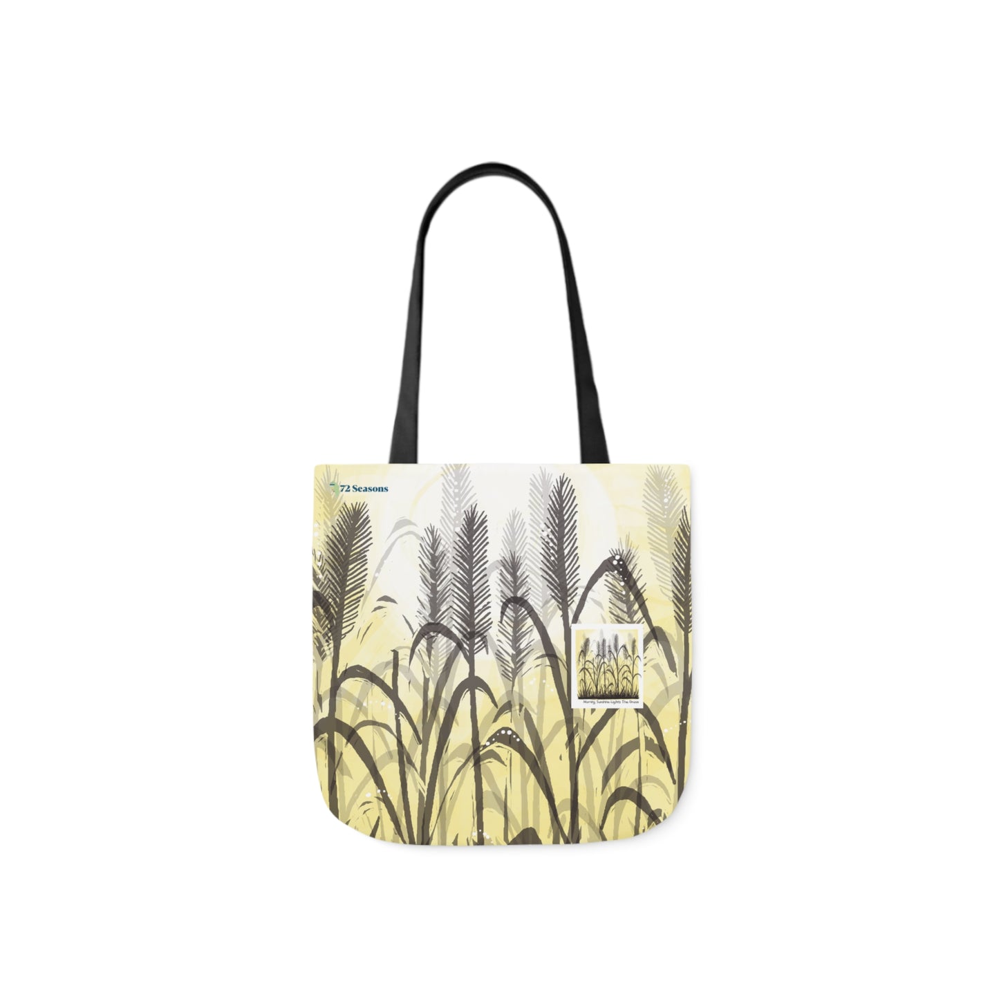 Morning Sunshine Lights the Grass Canvas Tote Bag