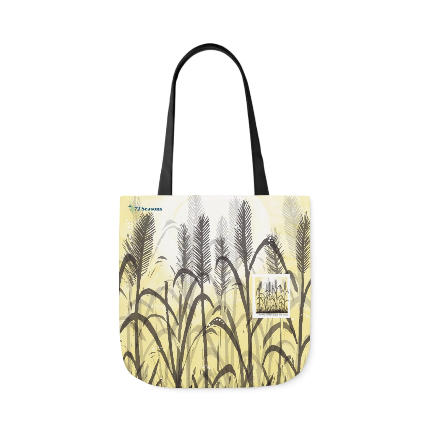 Morning Sunshine Lights the Grass Canvas Tote Bag