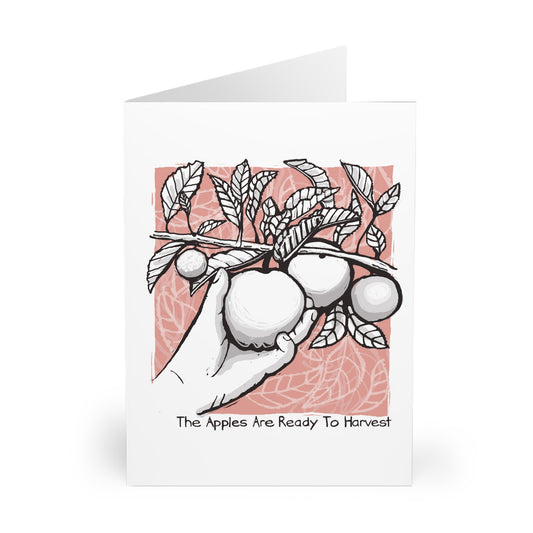 The Apples Are Ready To Harvest greeting card (5 pack)