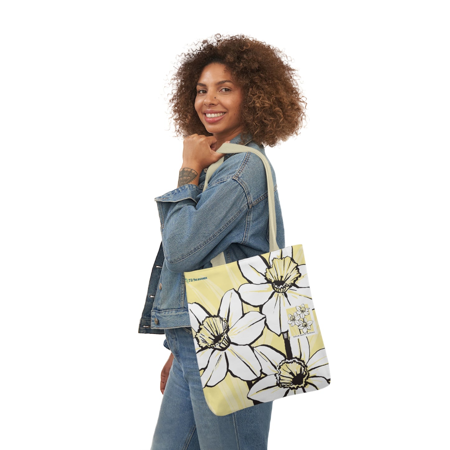 Daffodils Dance in the Breeze Canvas Tote Bag