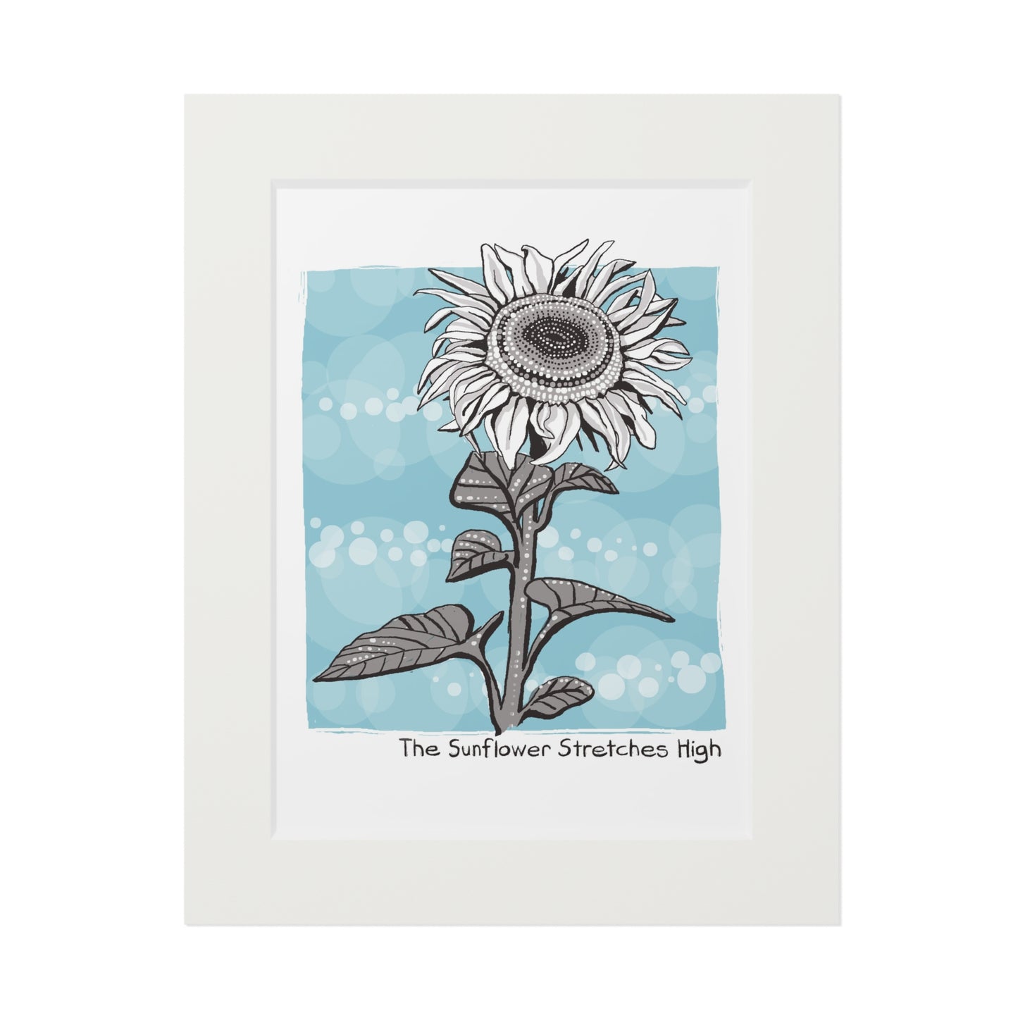 The Sunflower Stretches High Fine Art Print