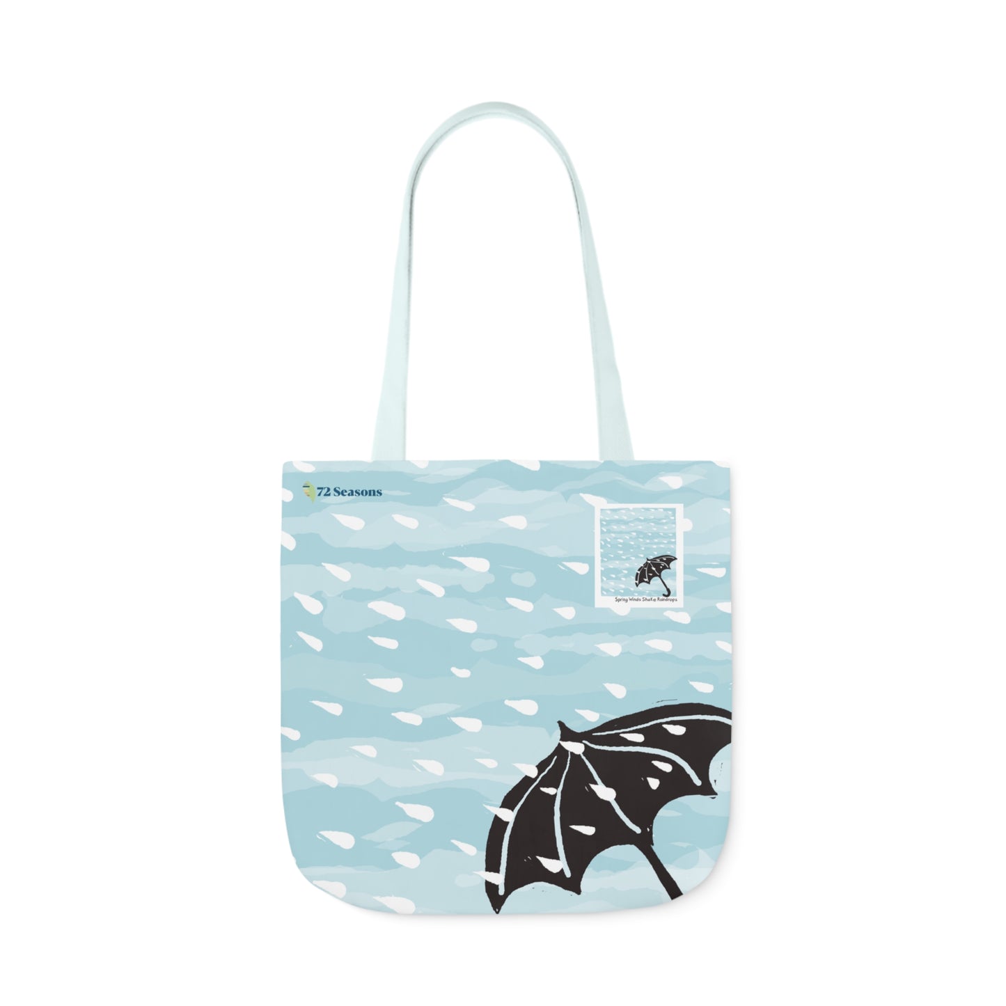 Spring Winds Shake Raindrops Canvas Tote Bag