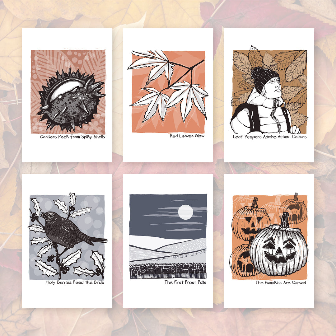 October Postcard Collection – 72SeasonsUK
